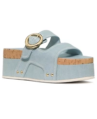 kate spade new york Women's Halo Platform Footbed Sandals