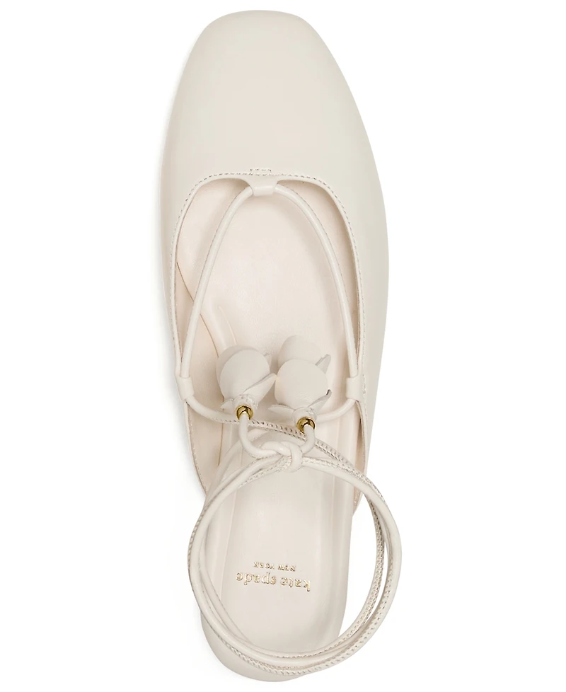 kate spade new york Women's Eloise Ankle Wrap Mule Flats