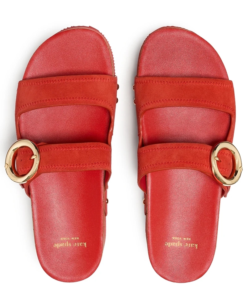 kate spade new york Women's Halo Platform Footbed Sandals