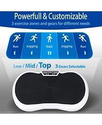 Zeny Vibration Plate Exercise Machine, Whole Body Workout Vibration Fitness Platform for Weight Loss, Toning Wellness, Home Gym Equipment