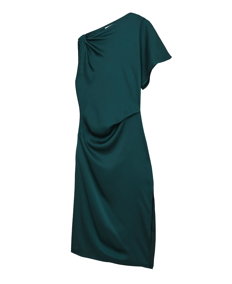 Reiss Women's Satin Asymmetric Draped Midi Dress