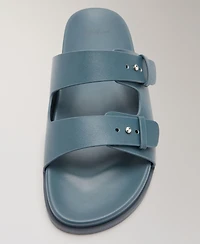 Mango Women's Double-Buckle Leather Sandals