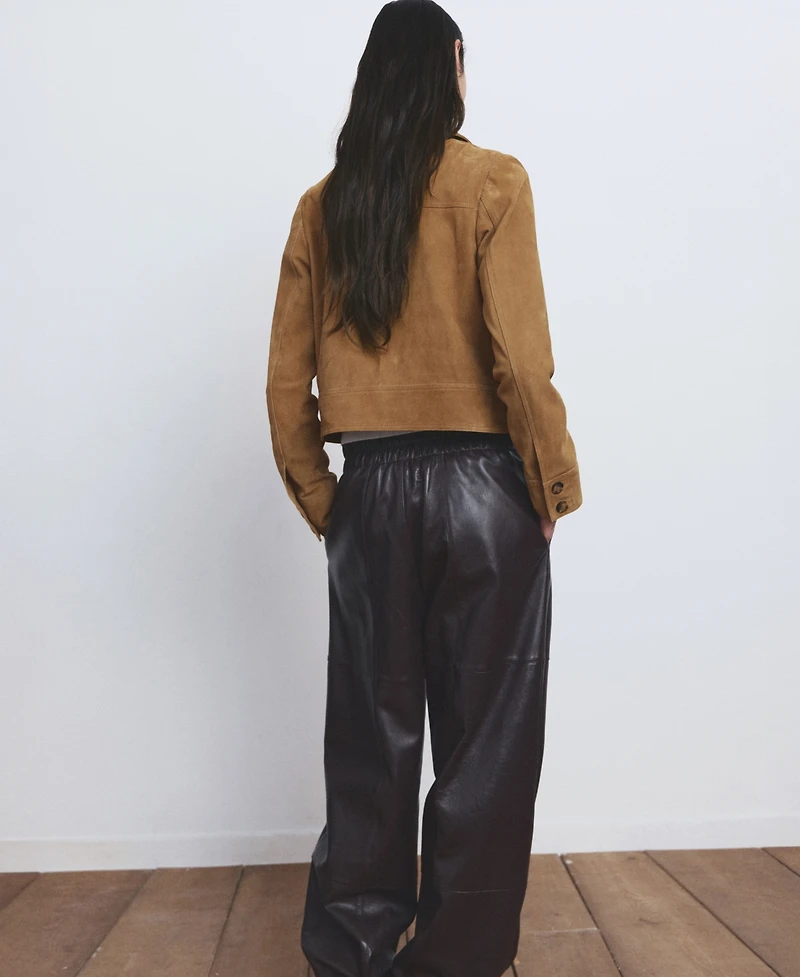 Mango Women's Buttons Suede Jacket