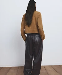 Mango Women's Buttons Suede Jacket