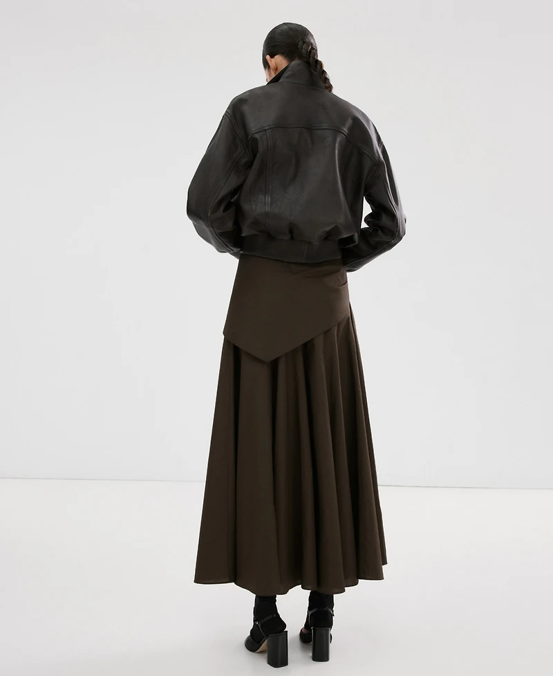 Mango Women's Scarf Detail A-Line Skirt