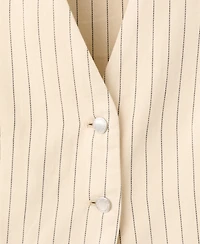 Mango Women's Pinstriped Suit Vest