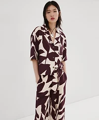 Mango Women's Printed Short-Sleeved Shirt