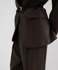 Mango Women's Pinstripe Suit Blazer