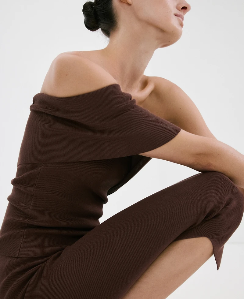 Mango Women's Slit Hem Leggings