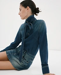 Mango Women's Combined Denim Dress