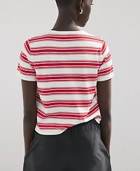 Mango Women's Knit Striped Sweater