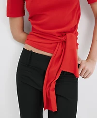 Mango Women's Bow Detail Sweater