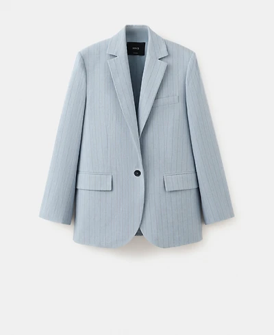 Mango Women's Pinstripe Suit Blazer