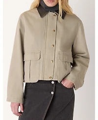 Whistles Women's Womne's Casual Contrast Collar Jacket