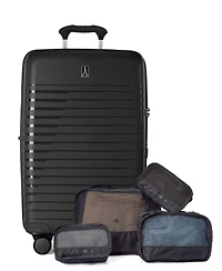 Travelpro Optima Medium Check-In Expandable Spinner and Packing Cubes
