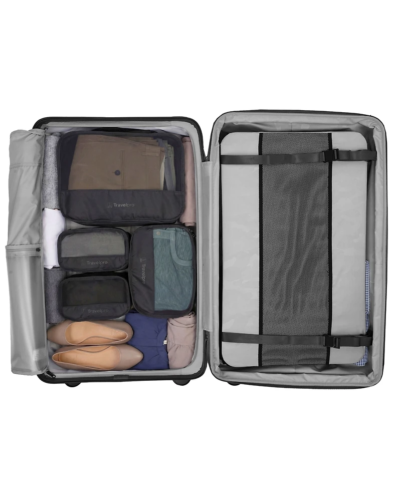 Travelpro Optima Large Check-In Expandable Spinner and Packing Cubes