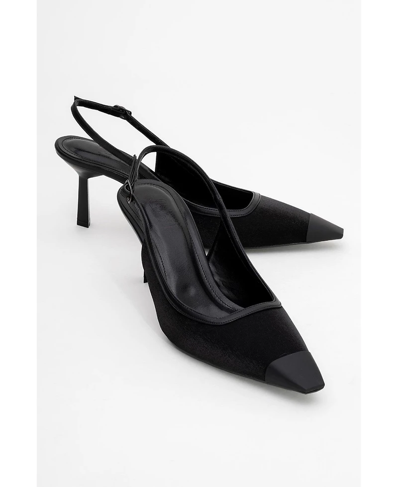 Prologue Shoes Women's Alive Satin Pointed Toe Pump