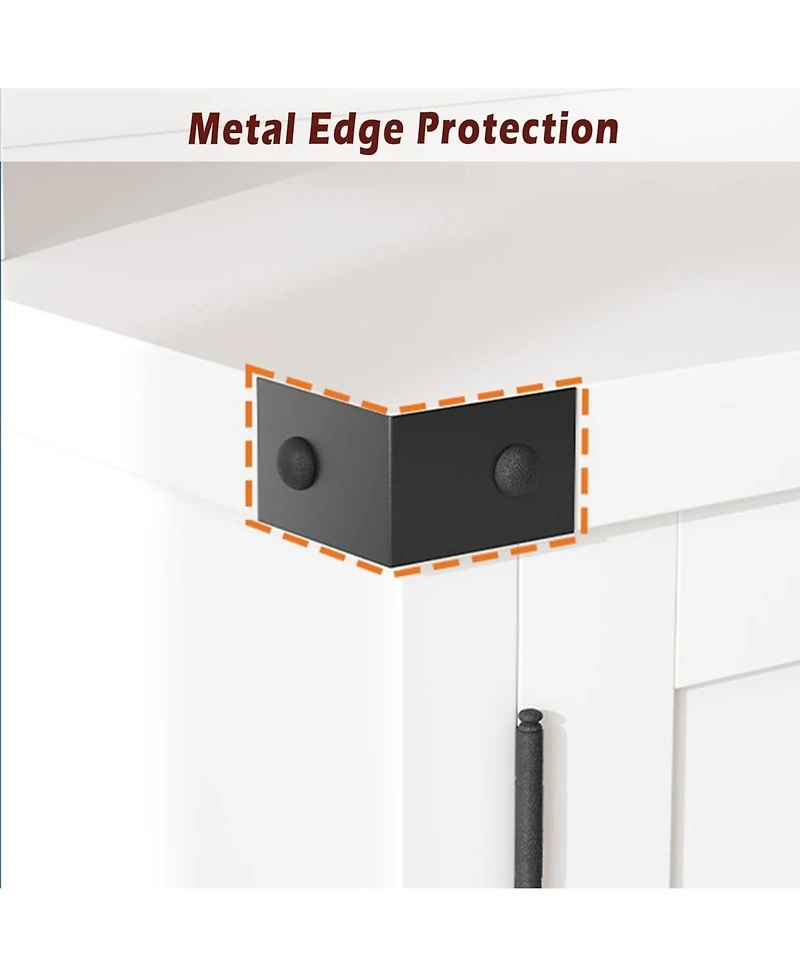 gaomon 76" Hall Tree with Bench and Shoe Storage, Farmhouse 4-in-1 Entryway with Coat Rack and 5 Tri-Hooks, Adjustable Shelf