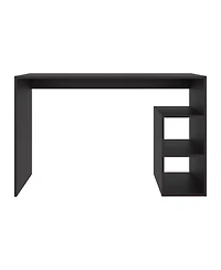 Fm Furniture Star Office Desk with Storage and Minimalist Design, Wenge