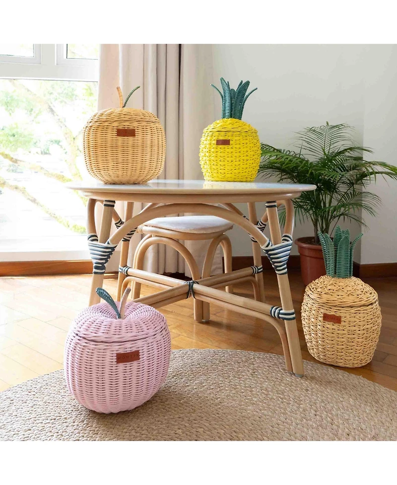 Momiji Pineapple Handcrafted Rattan Storage Basket