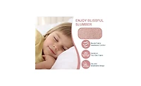 Homfan Modern Boucle Upholstered Kids Bed Frame - Arch Headboard, Wooden Slats, No Box Early Season Needed, Easy Assembly