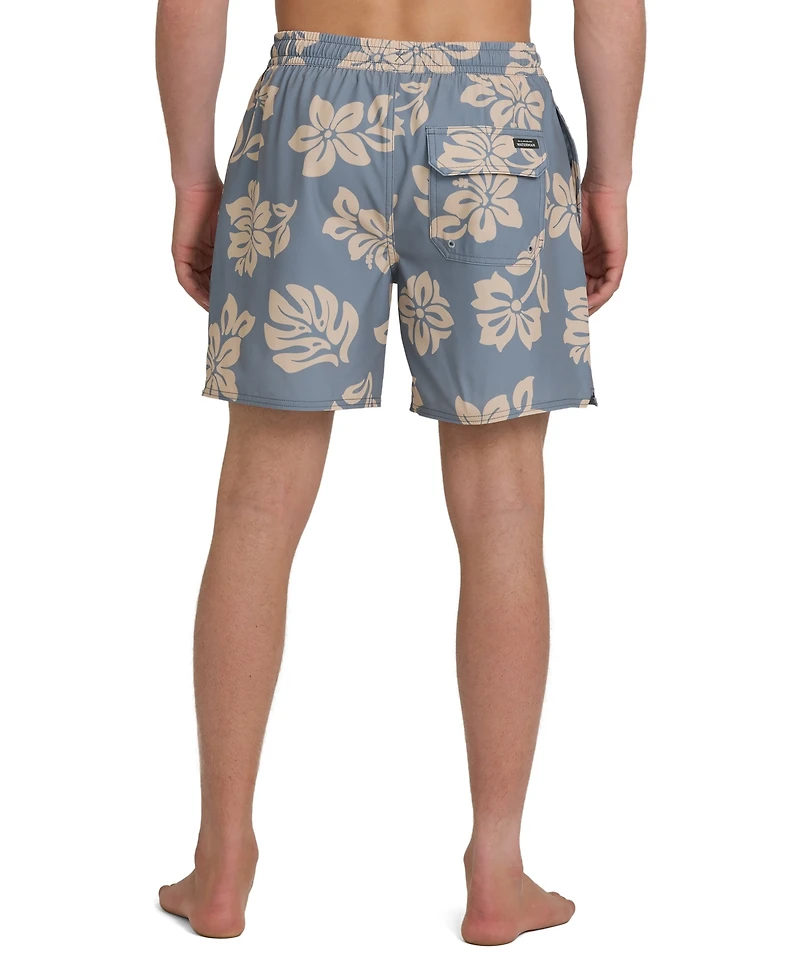 Quiksilver Waterman Men's Floral Print Swim Trunk