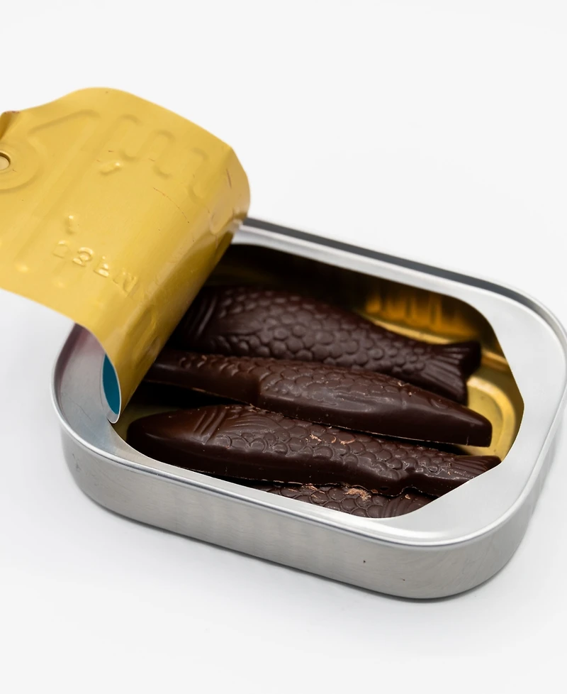 Bixby Chocolates Dark Chocolate Sardines, 3 Pack