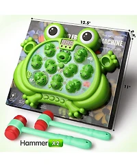 HopeRock Toys , Whack A Frog Game,with 5 Modes,45 Levels,9 Music Spray and Light-up