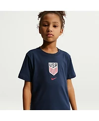 Nike Big Boys and Girls Blue Usmnt Crest T-Shirt