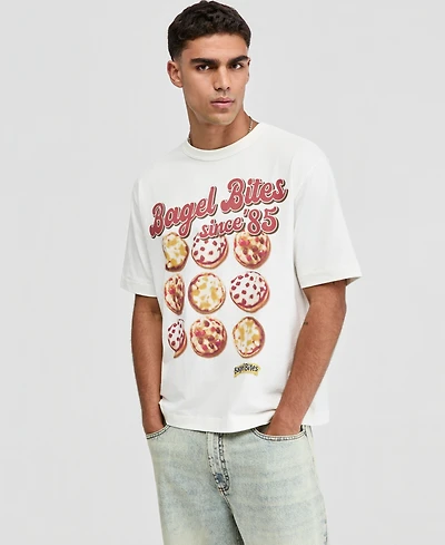 Mode of One Men's Relaxed-Fit Bagel Bites Graphic T-Shirt, Macy's Exclusive