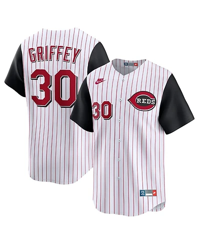 Nike Men's Ken Griffey Jr. White Cincinnati Reds Cooperstown Collection Limited Jersey