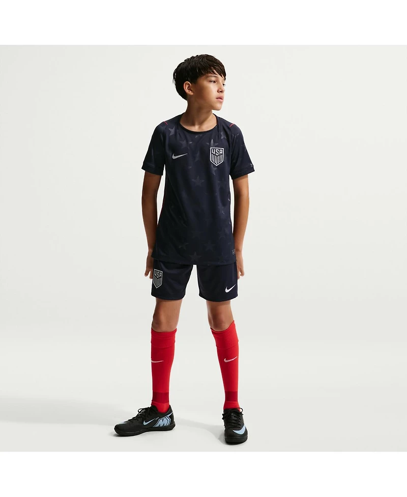 Nike Big Boys and Girls Navy Usmnt 2026 Away Stadium Replica Shorts