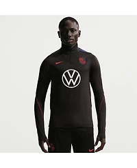 Nike Men's Black Usmnt 2026 Strike Dri-fit Quarter-Zip Long Sleeve Drill Sweatshirt