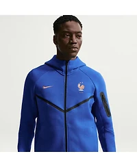 Nike Men's Blue France National Team 2026 Tech Fleece Windrunner Raglan Full-Zip Hoodie