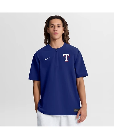 Nike Men's Royal Texas Rangers Authentic Collection Dri-fit Quarter-Zip Windshirt