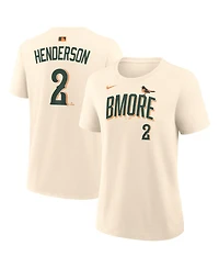 Nike Women's Gunnar Henderson Cream Baltimore Orioles 2026 City Connect Name Number T-Shirt