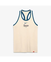 Nike Women's Natural Milwaukee Brewers 2026 City Connect Script Tri-Blend Racerback Tank Top