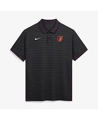 Nike Men's Baltimore Orioles Authentic Collection Striped Victory Dri-fit Polo Shirt