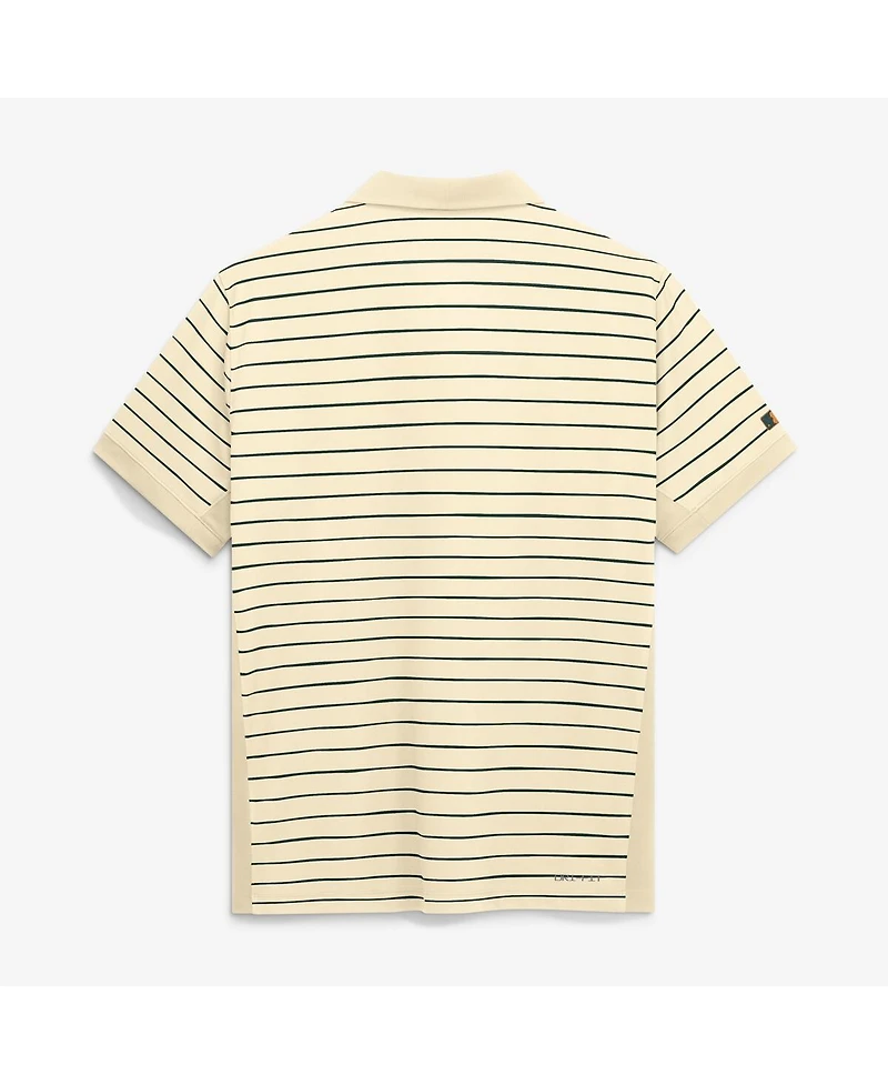 Nike Men's Cream Baltimore Orioles Authentic Collection City Connect Striped Victory Dri-fit Polo Shirt