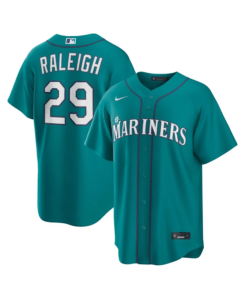 Nike Men's Cal Raleigh Teal Seattle Mariners Alternate Replica Jersey