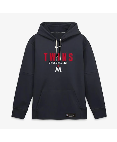 Nike Men's Navy Minnesota Twins Authentic Collection Therma-fit Hoodie