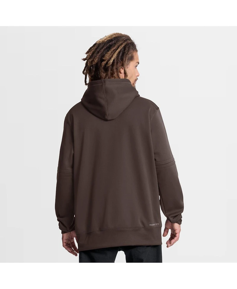 Nike Men's Brown San Diego Padres Authentic Collection Therma-fit Hoodie