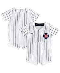 Nike Baby Boys and Girls White Chicago Cubs Home Replica Romper Jersey