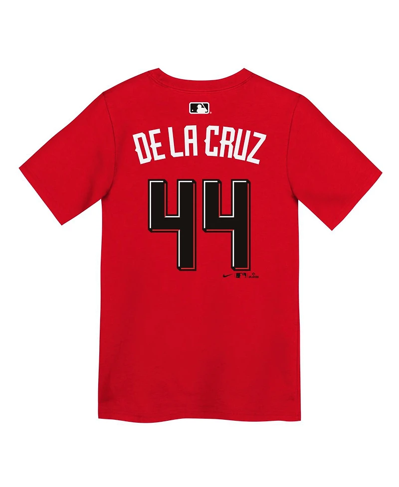 Nike Preschool Elly De La Cruz Red Cincinnati Reds 2026 City Connect Name Number T-Shirt