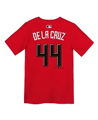 Nike Preschool Elly De La Cruz Red Cincinnati Reds 2026 City Connect Name Number T-Shirt
