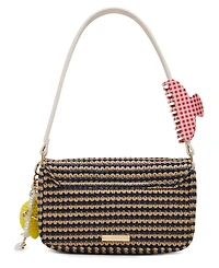 Madden Girl Alanna Straw Small Shoulder Handbag