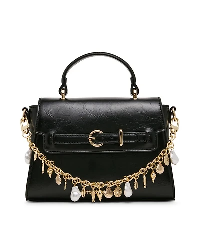 Madden Girl Shell Small Magnetic Snap Satchel Handbag