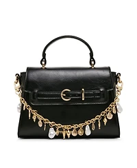 Madden Girl Shell Small Magnetic Snap Satchel Handbag