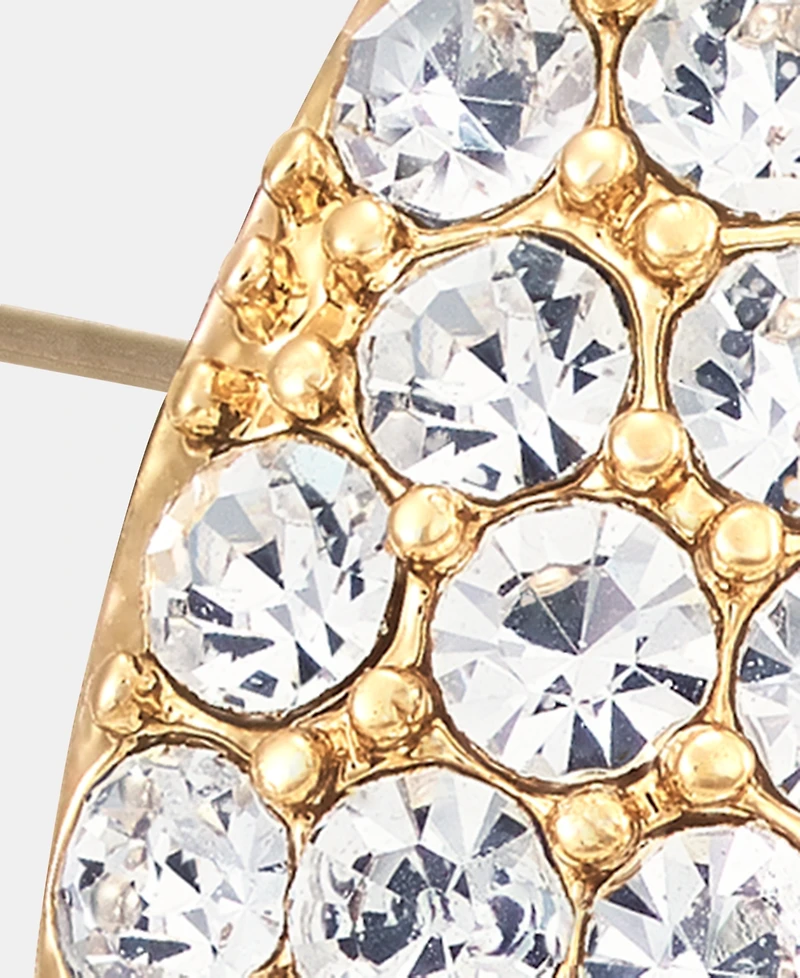 Givenchy Pave Pear-Shape Stud Earrings