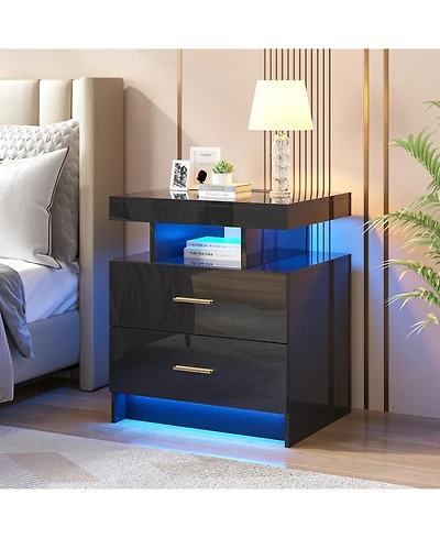 Vlsrka Ashten 2 - Drawer Nightstand